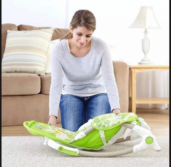 TD® Chaise berçante électrique intelligente pour bébé pliable et lavable  mère et bébé coaxial bébé pour dormir lit de berceau blueto