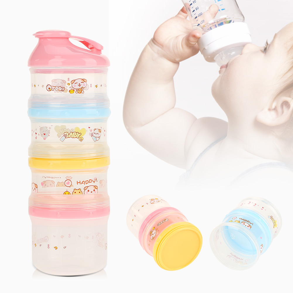 Distributeur de lait en poudre avec 4 couches pour bébé